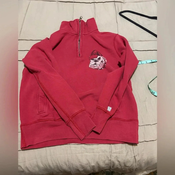tailgate Tops - Tailgate fleece quarter zip Georgia Bulldogs small